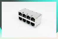 Ethernet 10 / 100 Base -T Female  RJ45 Network Port  With Usb Connector /  Shield / Led
